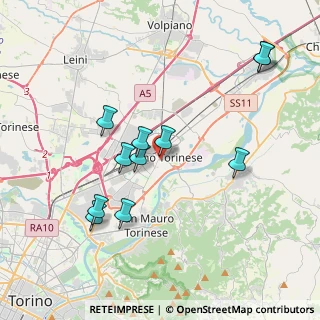 Mappa Piazza Vittorio Veneto, 10036 Settimo Torinese TO, Italia (3.79818)