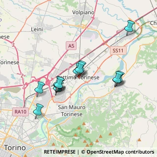 Mappa Piazza Vittorio Veneto, 10036 Settimo Torinese TO, Italia (3.325)