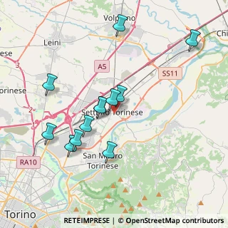 Mappa Via Marchisone, 10036 Settimo Torinese TO, Italia (3.62583)