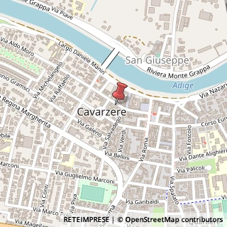 Mappa Via dei Martiri, 130, 30014 Cavarzere, Venezia (Veneto)