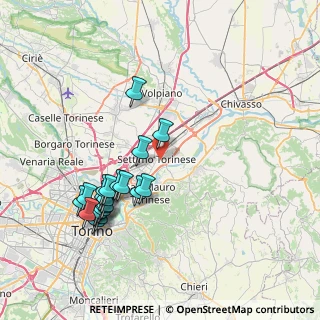 Mappa Via Nino Costa, 10036 Settimo Torinese TO, Italia (7.975)