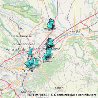 Mappa Via Nino Costa, 10036 Settimo Torinese TO, Italia (5.043)
