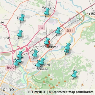 Mappa Via Nino Costa, 10036 Settimo Torinese TO, Italia (4.69786)