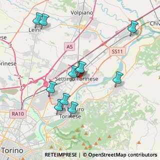 Mappa Via Nino Costa, 10036 Settimo Torinese TO, Italia (3.92545)
