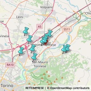 Mappa Via Nino Costa, 10036 Settimo Torinese TO, Italia (2.81273)
