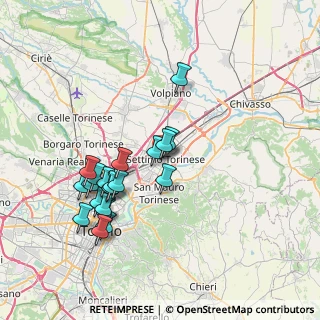 Mappa Via Amedeo Avogadro, 10036 Settimo Torinese TO, Italia (7.2905)
