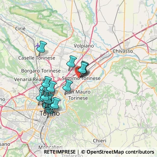Mappa Via Amedeo Avogadro, 10036 Settimo Torinese TO, Italia (7.676)