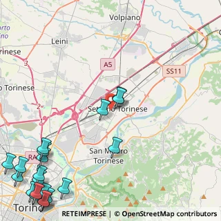 Mappa Via Amedeo Avogadro, 10036 Settimo Torinese TO, Italia (7.2965)