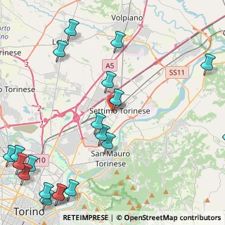 Mappa Via Amedeo Avogadro, 10036 Settimo Torinese TO, Italia (6.4855)