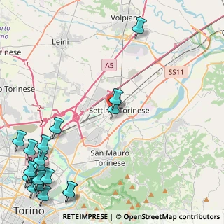 Mappa Via Amedeo Avogadro, 10036 Settimo Torinese TO, Italia (7.13)