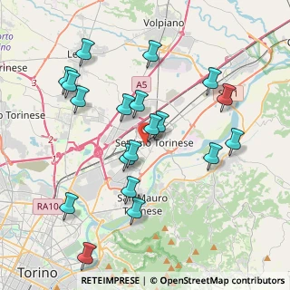 Mappa Via Amedeo Avogadro, 10036 Settimo Torinese TO, Italia (3.85105)