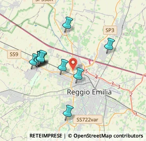 Mappa 42124 Reggio nell'Emilia RE, Italia (3.64182)