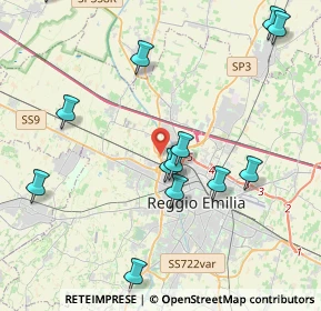 Mappa 42124 Reggio nell'Emilia RE, Italia (4.98643)