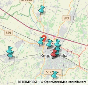 Mappa 42124 Reggio nell'Emilia RE, Italia (3.71077)