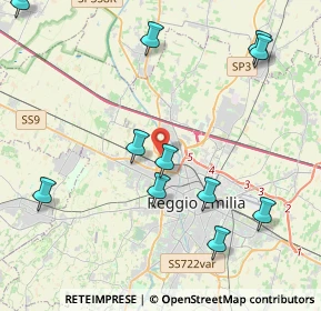 Mappa 42124 Reggio nell'Emilia RE, Italia (4.92545)