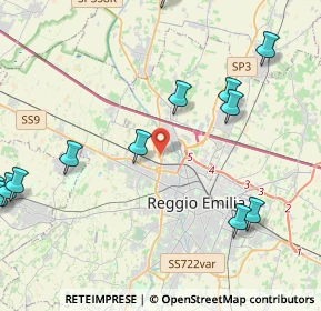 Mappa 42124 Reggio nell'Emilia RE, Italia (5.66154)