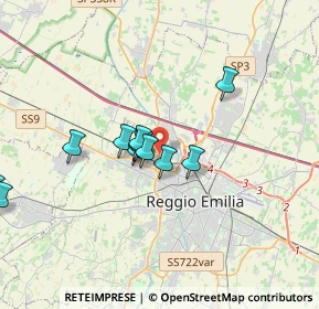 Mappa 42124 Reggio nell'Emilia RE, Italia (3.50692)