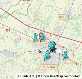 Mappa 42124 Reggio nell'Emilia RE, Italia (3.04091)