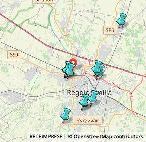 Mappa 42124 Reggio nell'Emilia RE, Italia (3.02417)