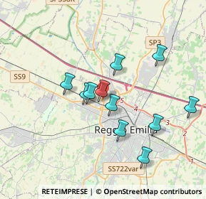 Mappa 42124 Reggio nell'Emilia RE, Italia (3.20545)