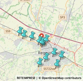 Mappa 42124 Reggio nell'Emilia RE, Italia (3.2075)