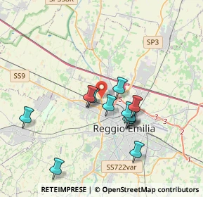 Mappa 42124 Reggio nell'Emilia RE, Italia (3.27917)