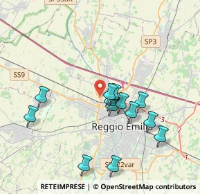 Mappa 42124 Reggio nell'Emilia RE, Italia (3.67462)