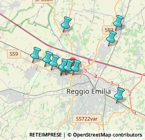 Mappa 42124 Reggio nell'Emilia RE, Italia (3.18364)