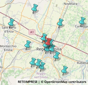 Mappa 42124 Reggio nell'Emilia RE, Italia (7.60438)