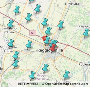 Mappa 42124 Reggio nell'Emilia RE, Italia (9.3715)