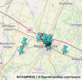 Mappa 42124 Reggio nell'Emilia RE, Italia (4.26077)