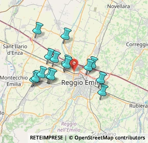 Mappa 42124 Reggio nell'Emilia RE, Italia (6.084)