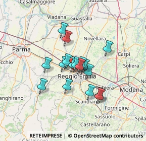 Mappa 42124 Reggio nell'Emilia RE, Italia (9.30941)