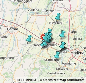 Mappa 42124 Reggio nell'Emilia RE, Italia (8.68056)