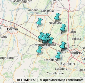 Mappa 42124 Reggio nell'Emilia RE, Italia (9.23947)