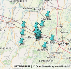 Mappa 42124 Reggio nell'Emilia RE, Italia (8.83071)