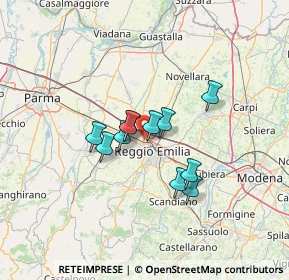 Mappa 42124 Reggio nell'Emilia RE, Italia (9.26273)