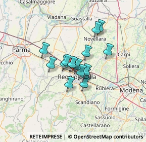 Mappa 42124 Reggio nell'Emilia RE, Italia (8.16625)