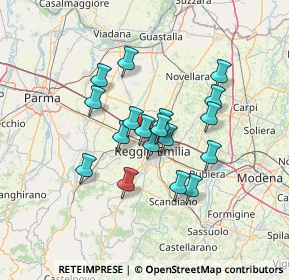 Mappa 42124 Reggio nell'Emilia RE, Italia (10.71278)