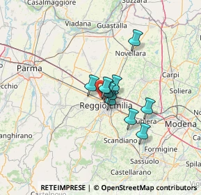 Mappa 42124 Reggio nell'Emilia RE, Italia (7.65364)