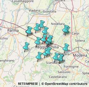 Mappa 42124 Reggio nell'Emilia RE, Italia (10.6485)