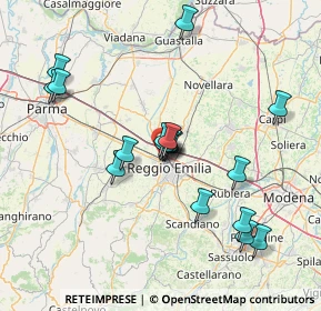 Mappa 42124 Reggio nell'Emilia RE, Italia (13.87889)