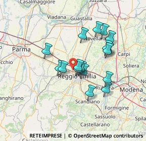 Mappa 42124 Reggio nell'Emilia RE, Italia (11.68353)