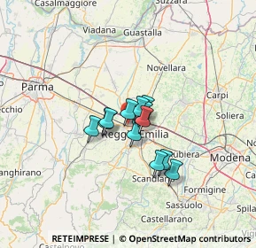 Mappa 42124 Reggio nell'Emilia RE, Italia (7.66167)