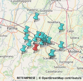 Mappa 42124 Reggio nell'Emilia RE, Italia (10.07706)