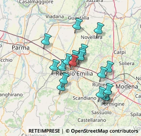 Mappa 42124 Reggio nell'Emilia RE, Italia (11.49053)