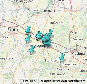 Mappa 42124 Reggio nell'Emilia RE, Italia (6.95846)