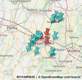 Mappa 42124 Reggio nell'Emilia RE, Italia (10.97722)