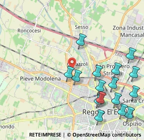 Mappa 42124 Reggio nell'Emilia RE, Italia (2.51688)