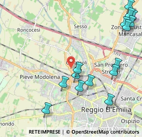 Mappa 42124 Reggio nell'Emilia RE, Italia (2.654)